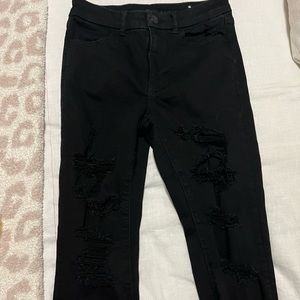 American eagle ripped black jeans
